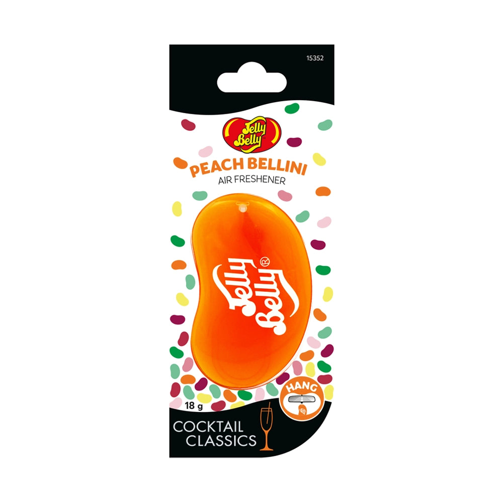 Jelly Bean Peach Bellini Cocktail Hanging Air Freshener