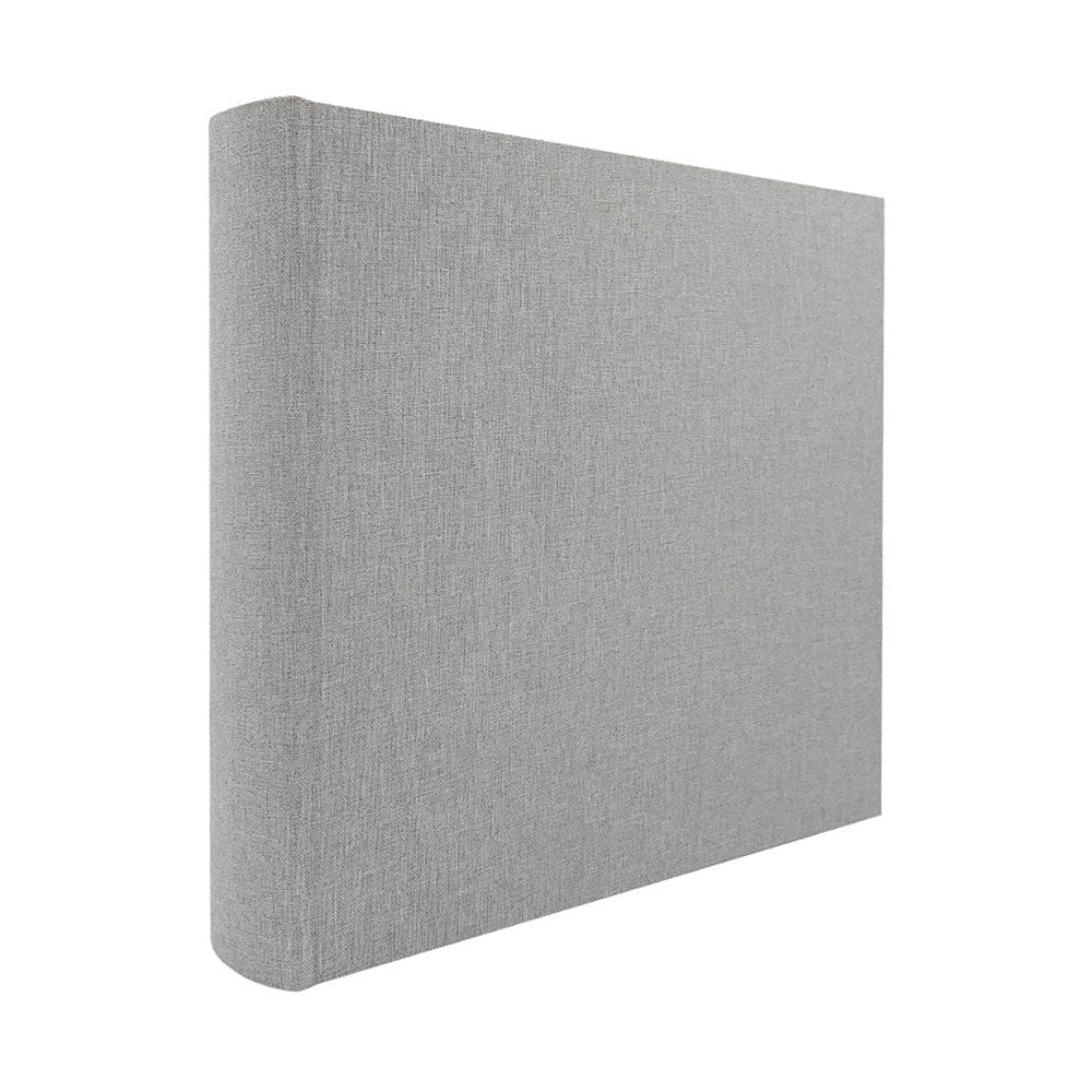 Profile PLUSH Linen Grey Blue 4x6 Slip-In Photo Album