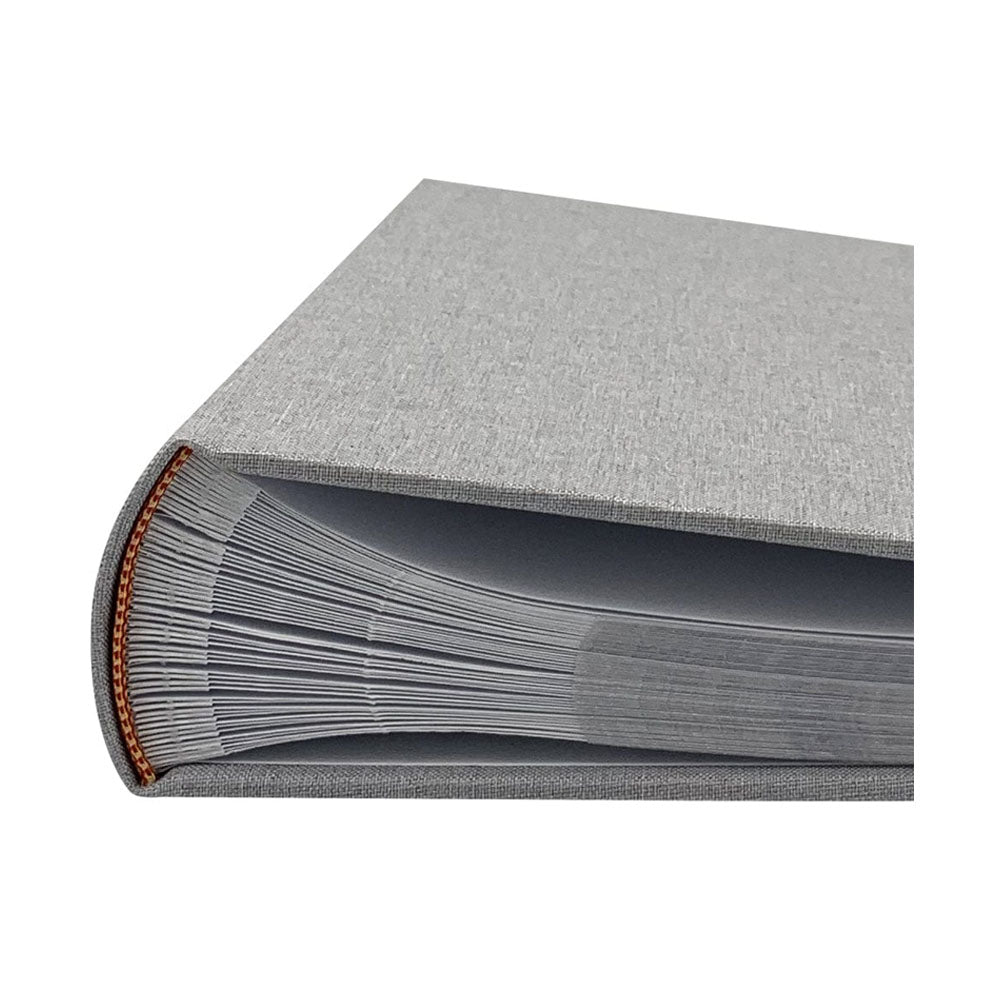 Profile PLUSH Linen Grey Blue 4x6 Slip-In Photo Album