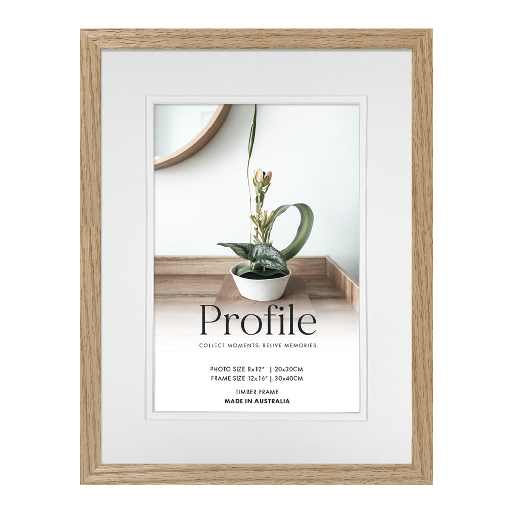 Profile Elegant Timber Photo Frame Natural Oak