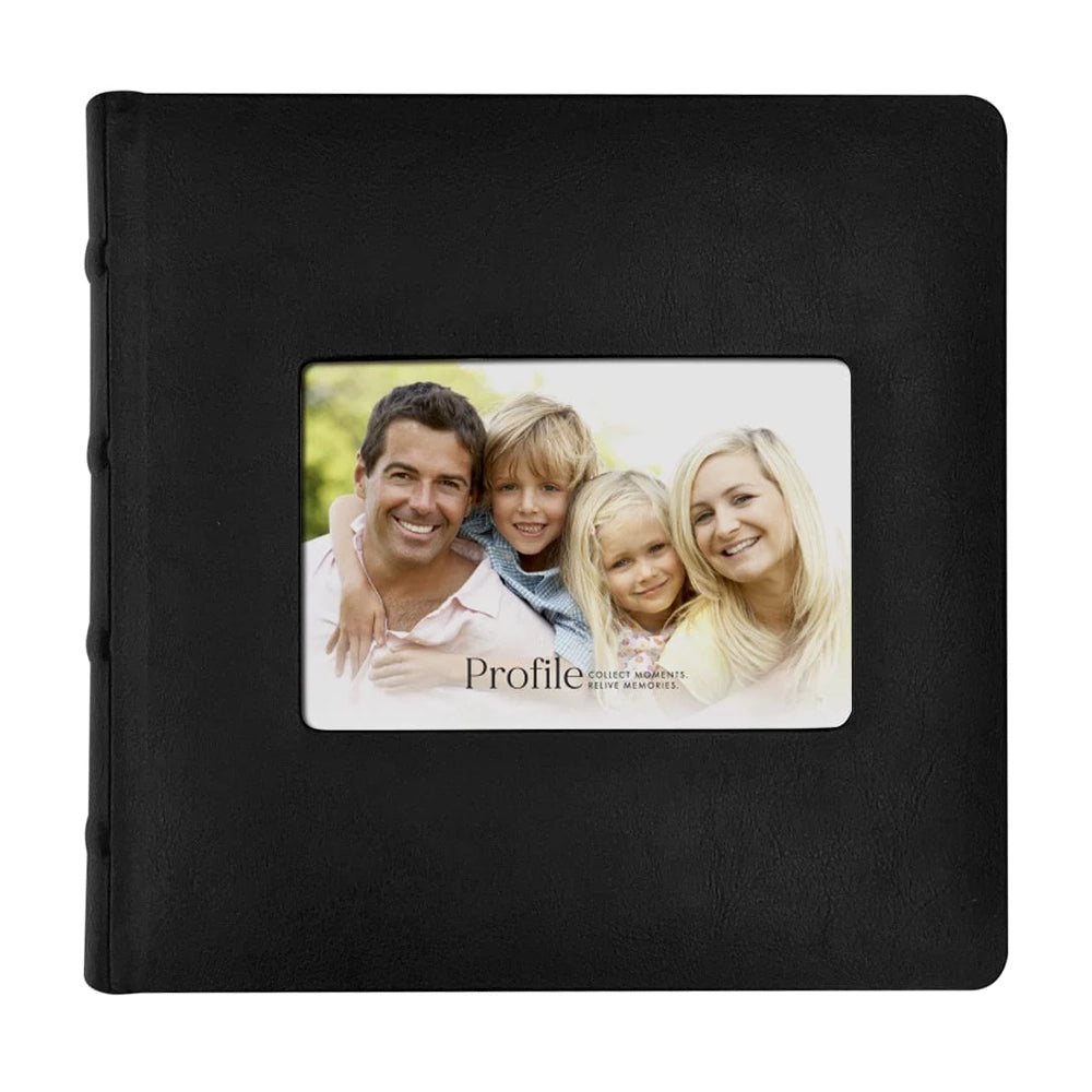 Profile PRESTIGE Black Leather 4x6 Slip-In Photo Album PRE-ORDER