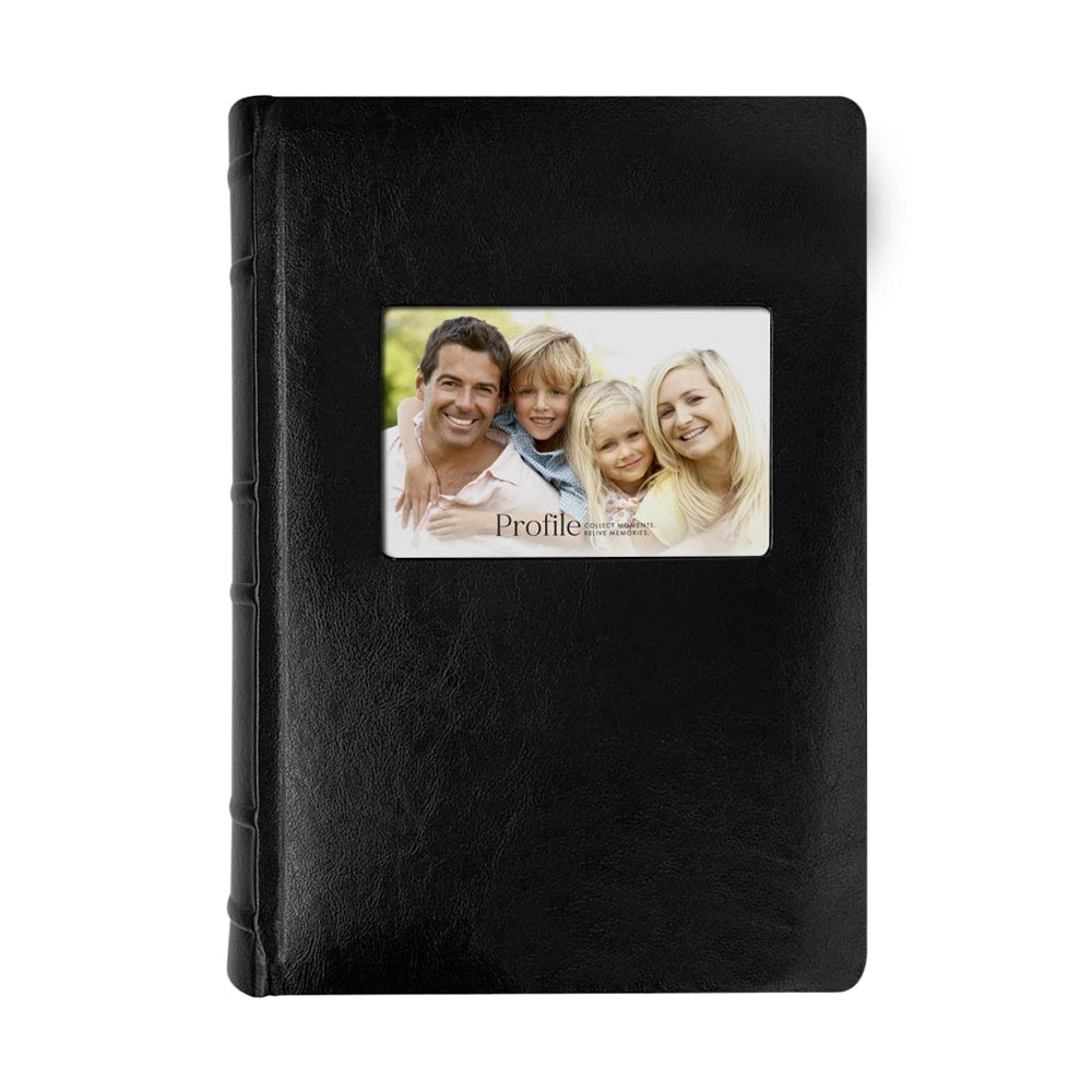 Profile PRESTIGE Black Leather 4x6 Slip-In Photo Album PRE-ORDER