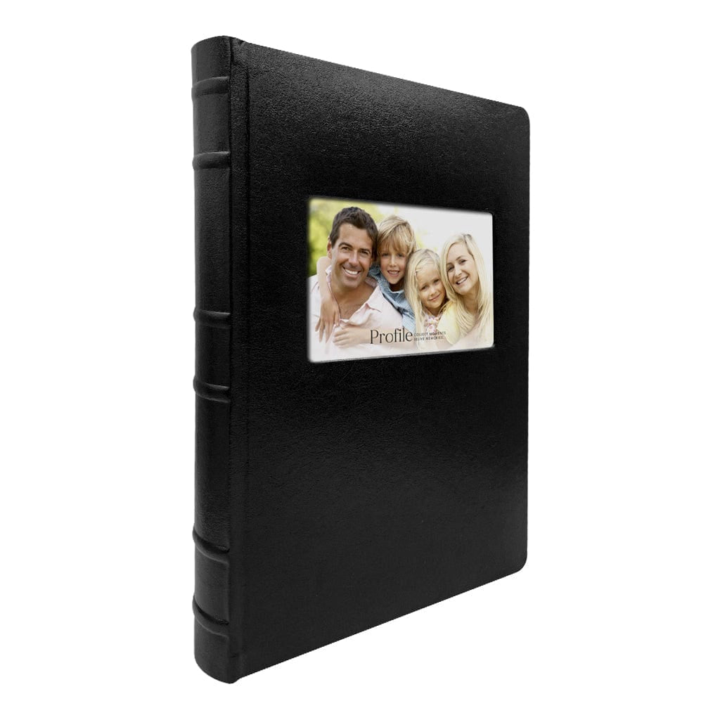 Profile PRESTIGE Black Leather 4x6 Slip-In Photo Album PRE-ORDER