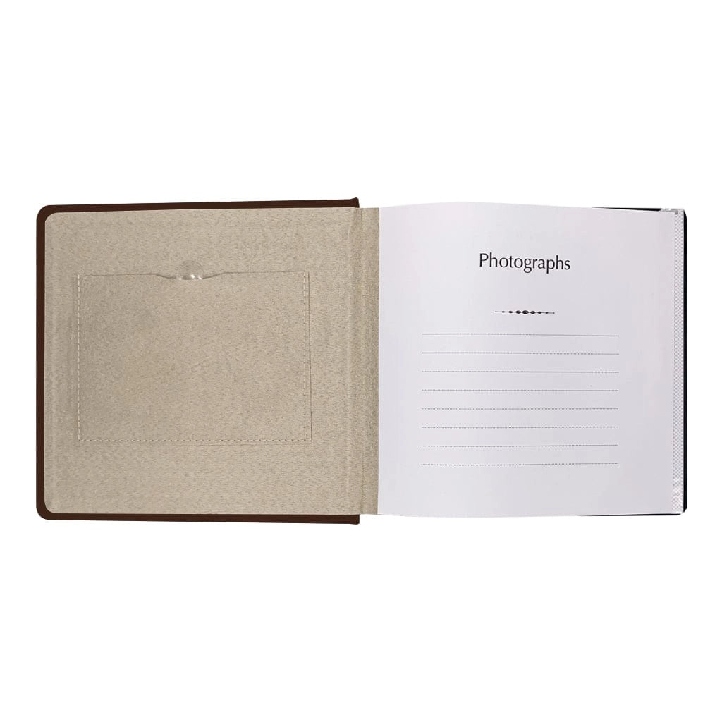 Profile PRESTIGE Coffee Brown Leather 4x6 Slip-In Photo Album PRE-ORDER