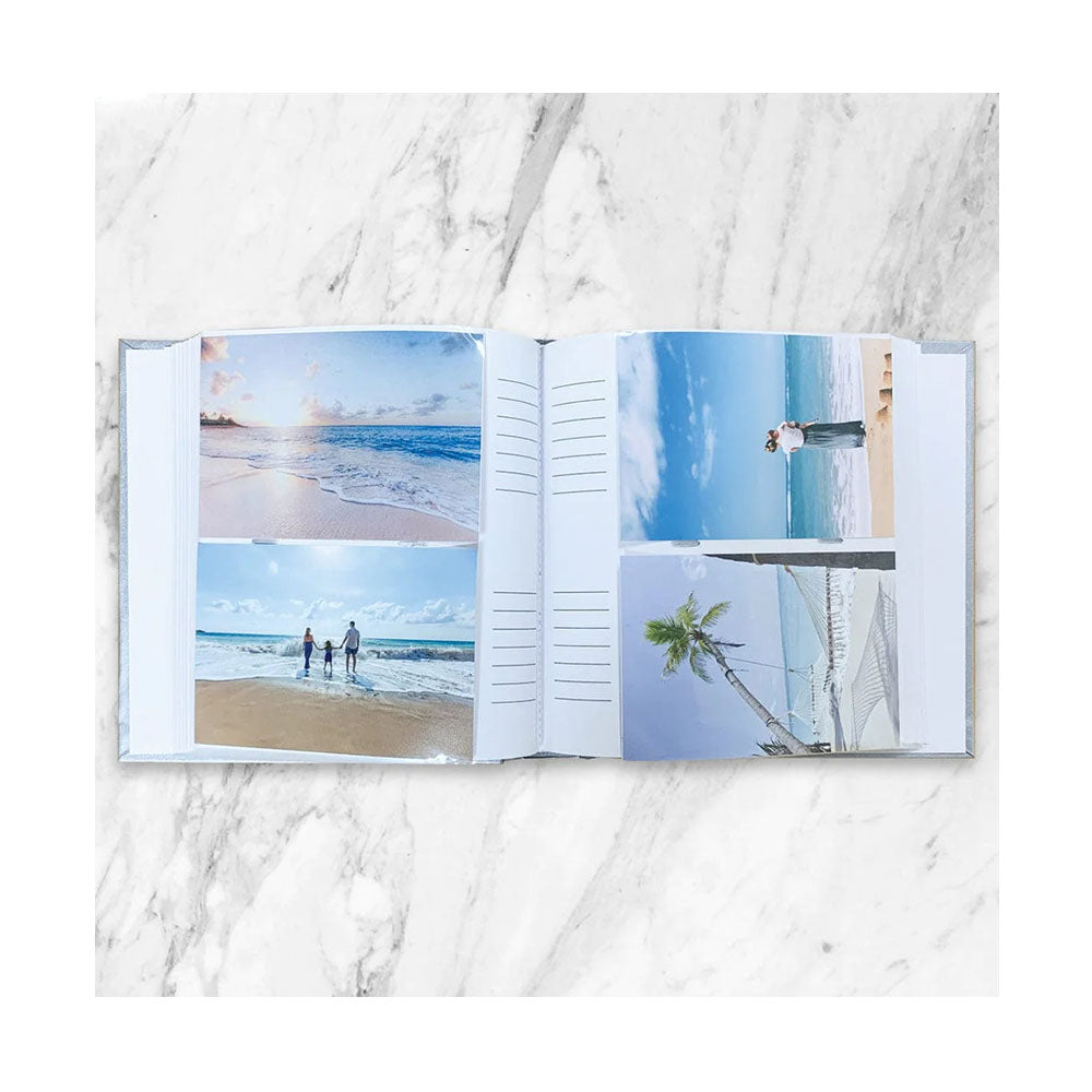 Profile Glamour Silver 4x6 Slip-In Photo Album