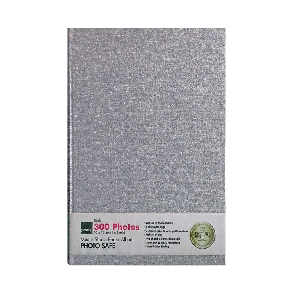 Profile PLUSH Linen Denim 4x6 Slip-In Photo Album