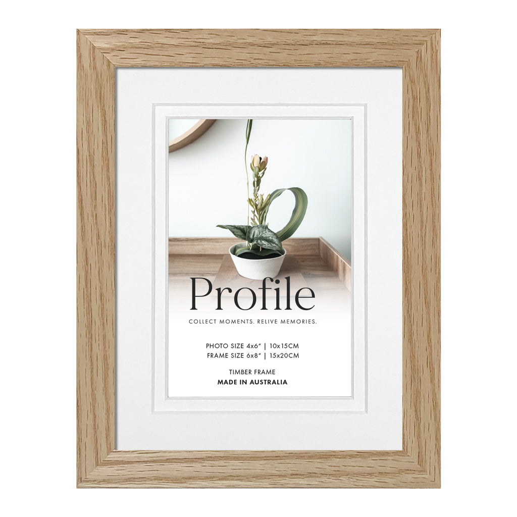 Profile Elegant Timber Photo Frame Natural Oak