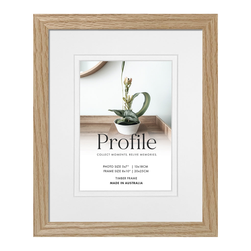 Profile Elegant Timber Photo Frame Natural Oak