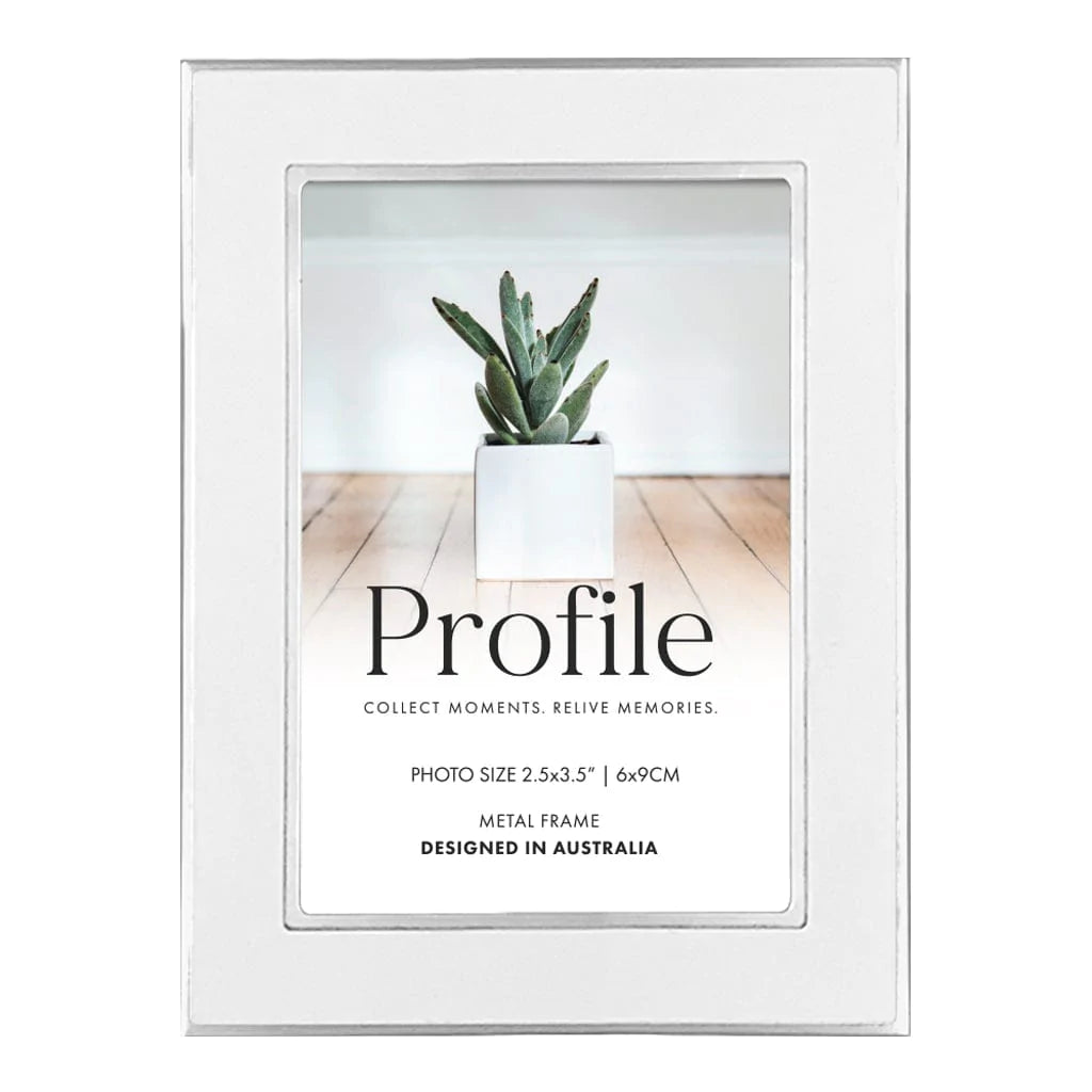 Profile Eternal White Metal Photo Frame