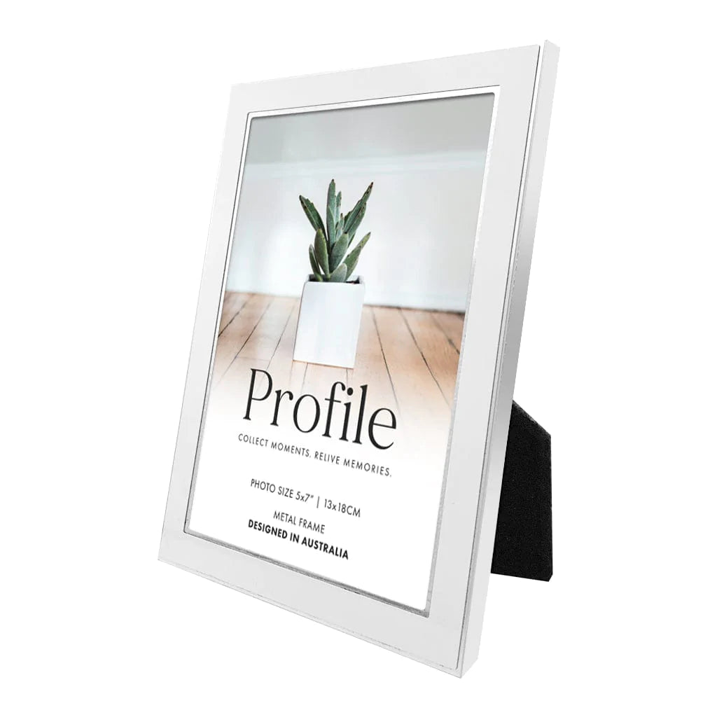 Profile Eternal White Metal Photo Frame